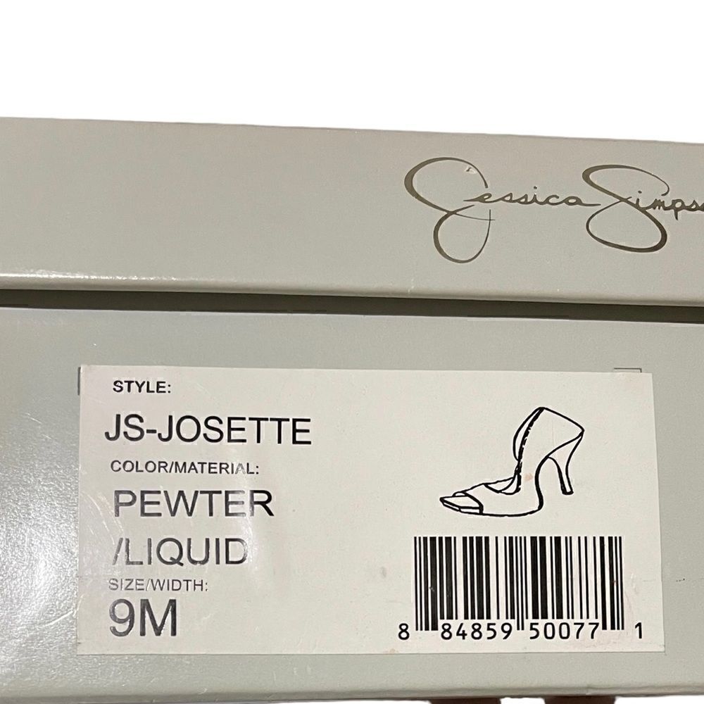 Jessica Simpson Peep Toe Heel Women Shoes Size 9M Square Toe Cutout Pump - Picture 7 of 8